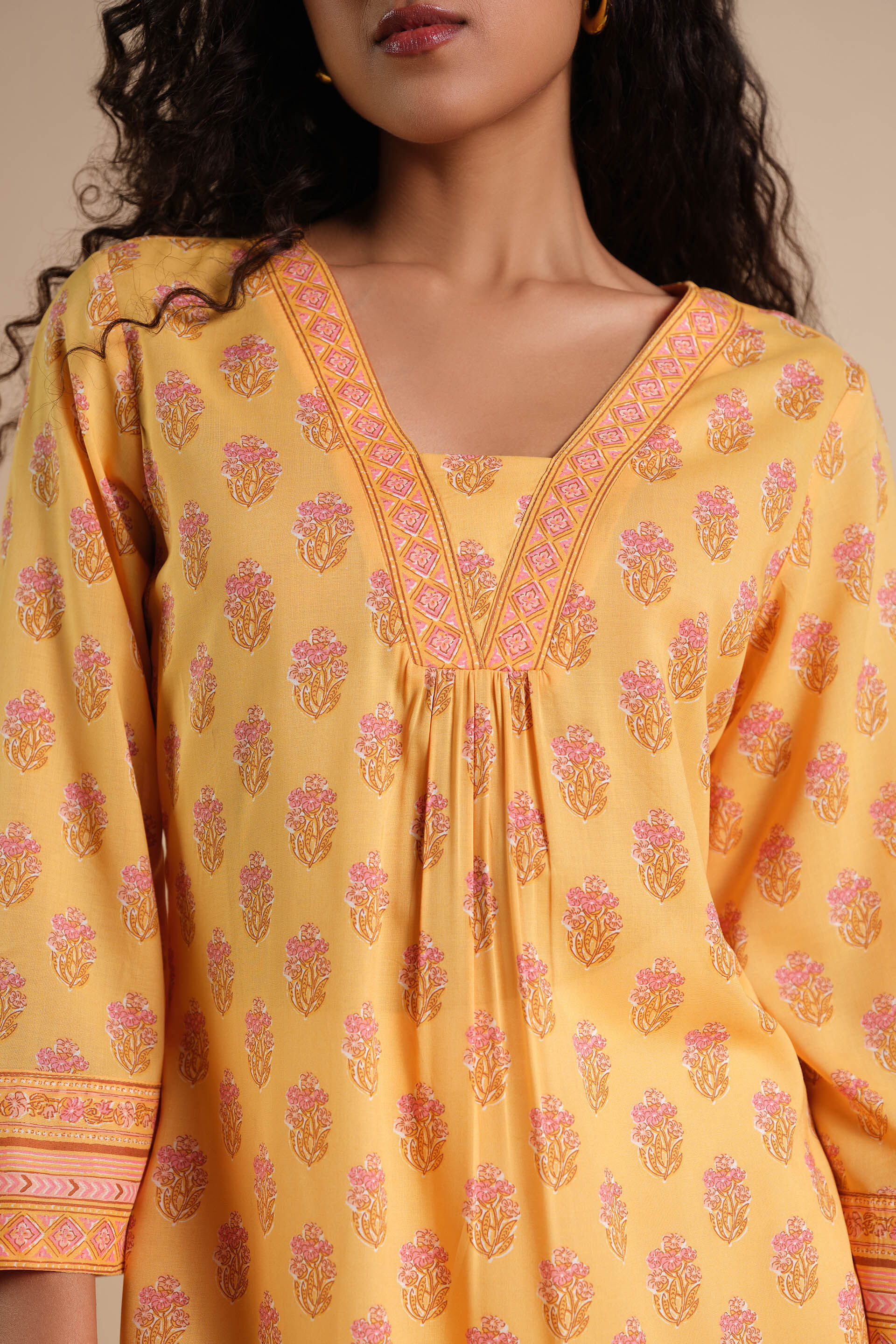 Sunehra Noor Tunic, Mustard, image 4